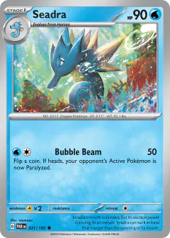 Seadra 031/182 Common card from Paradox Rift