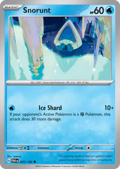 Snorunt 037/182 Common card from Paradox Rift