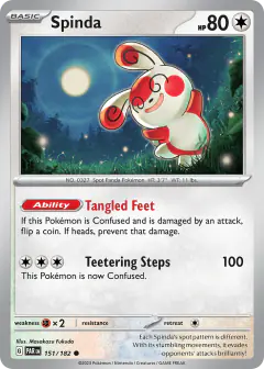 Spinda 151/182 Common card from Paradox Rift