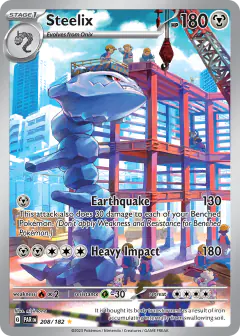 Steelix 208/182 Illustration Rare card from Paradox Rift