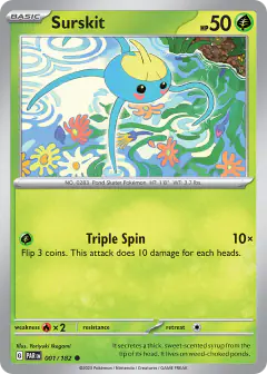 Surskit 001/182 Common card from Paradox Rift