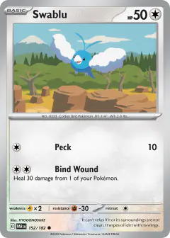 Swablu 152/182 Common card from Paradox Rift