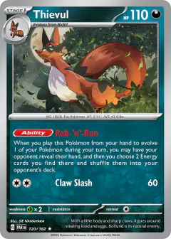 Thievul 120/182 Rare card from Paradox Rift