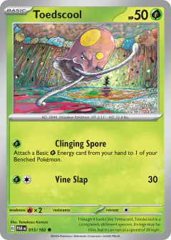 Toedscool 015/182 Common card from Paradox Rift