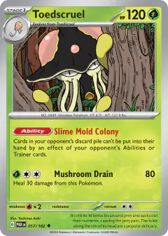 Toedscruel 017/182 Uncommon card from Paradox Rift