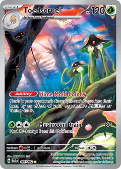Toedscruel 185/182 Illustration Rare card from Paradox Rift