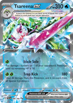 Tsareena ex 046/182 Double Rare card from Paradox Rift