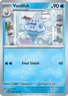 Vanillish 044/182 Common card from Paradox Rift