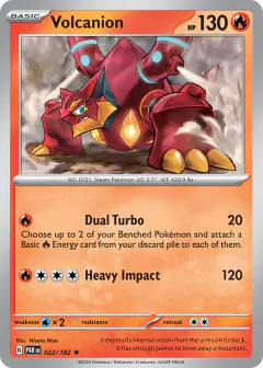 Volcanion 022/182 Rare card from Paradox Rift