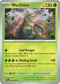Wo-Chien 018/182 Rare card from Paradox Rift