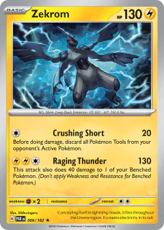 Zekrom 066/182 Rare card from Paradox Rift