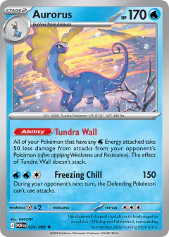 Aurorus 024/088 Rare card from Perfect Order