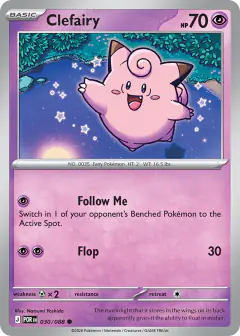 Clefairy 030/088 Common card from Perfect Order