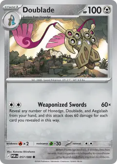 Doublade 057/088 Common card from Perfect Order