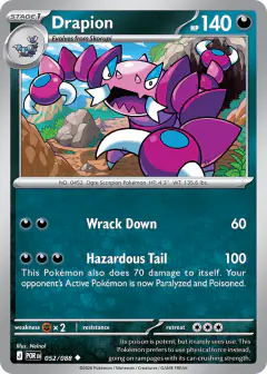 Drapion 052/088 Uncommon card from Perfect Order