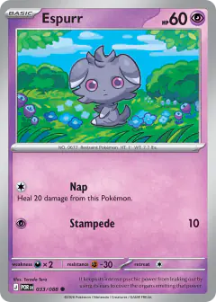 Espurr 033/088 Common card from Perfect Order