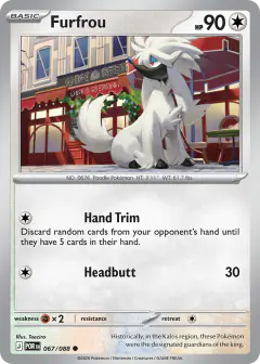 Furfrou 067/088 Common card from Perfect Order