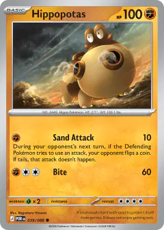 Hippopotas 039/088 Common card from Perfect Order