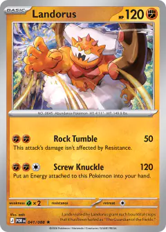Landorus 041/088 Rare card from Perfect Order