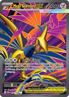 Mega Skarmory ex 106/088 Ultra Rare card from Perfect Order