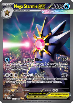 Mega Starmie ex 118/088 Special Illustration Rare card from Perfect Order