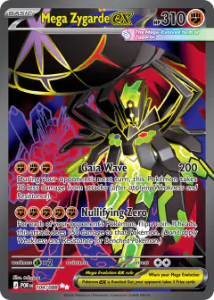 Mega Zygarde ex 104/088 Ultra Rare card from Perfect Order