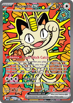 Meowth ex 121/088 Special Illustration Rare card from Perfect Order