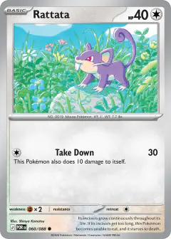 Rattata 060/088 Common card from Perfect Order