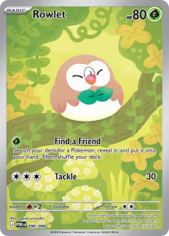 Rowlet 090/088 Illustration Rare card from Perfect Order
