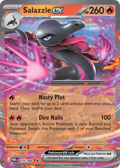 Salazzle ex 016/088 Double Rare card from Perfect Order