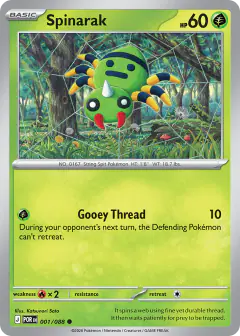 Spinarak 001/088 Common card from Perfect Order