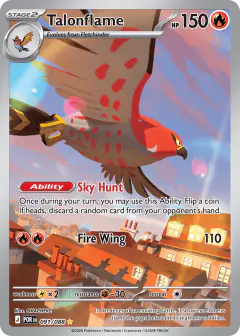 Talonflame 091/088 Illustration Rare card from Perfect Order