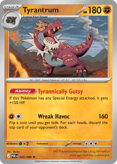 Tyrantrum 045/088 Rare card from Perfect Order