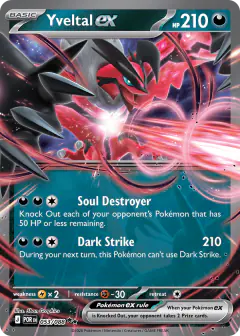 Yveltal ex 053/088 Double Rare card from Perfect Order
