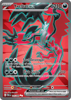 Yveltal ex 105/088 Ultra Rare card from Perfect Order
