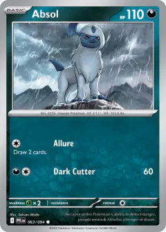 Absol 063/94 Common card from Phantasmal Flames