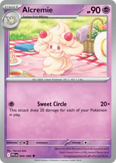 Alcremie 044/94 Uncommon card from Phantasmal Flames