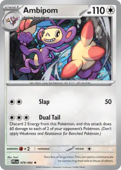 Ambipom 079/94 Rare card from Phantasmal Flames