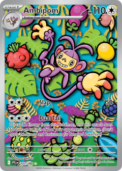 Ambipom 107/94 Illustration Rare card from Phantasmal Flames