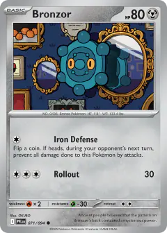 Bronzor 071/94 Common card from Phantasmal Flames