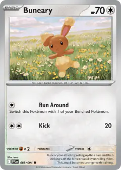 Buneary 083/94 Common card from Phantasmal Flames