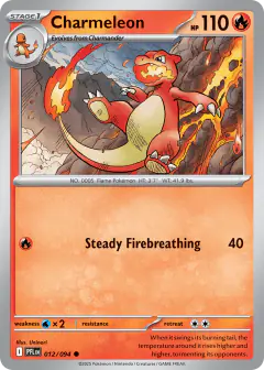 Charmeleon 012/94 Common card from Phantasmal Flames
