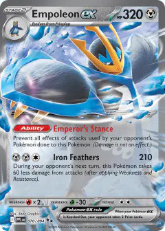 Empoleon ex 070/94 Double Rare card from Phantasmal Flames