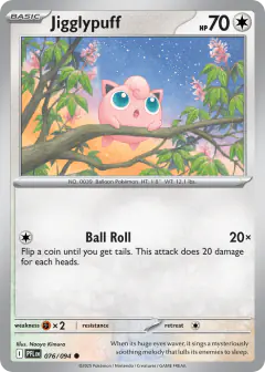 Jigglypuff 076/94 Common card from Phantasmal Flames