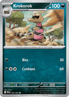 Krokorok 065/94 Common card from Phantasmal Flames