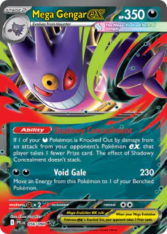 Mega Gengar ex 056/94 Double Rare card from Phantasmal Flames