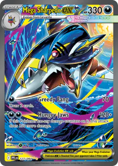 Mega Sharpedo ex 127/94 Special Illustration Rare card from Phantasmal Flames