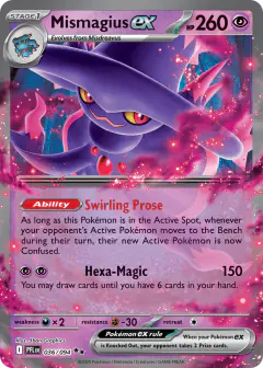 Mismagius ex 036/94 Double Rare card from Phantasmal Flames