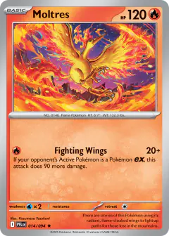 Moltres 014/94 Rare card from Phantasmal Flames