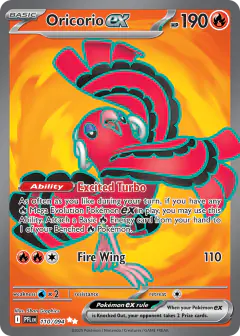 Oricorio ex 110/94 Ultra Rare card from Phantasmal Flames